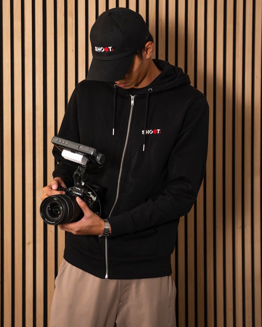 Mike, founder of Shoot, on set